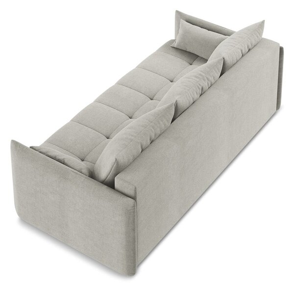 Divano grigio chiaro allungabile/con contenitore 225 cm Moku – Makamii
