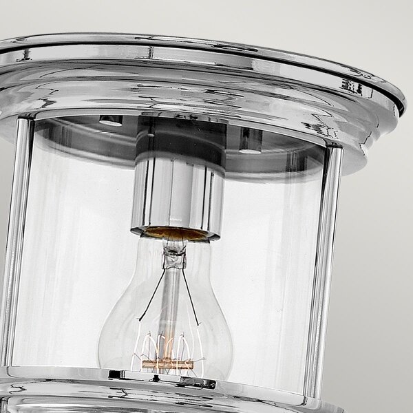 Quintiesse QN-HADRIAN-MINI-F-CM-CLEAR - Plafoniera da esterno HADRIAN 1xE27/60W/230V IP44