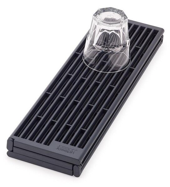 Scolapiatti a griglia per lavello regolabile grigio in plastica 43x13 cm Platform – Joseph Joseph
