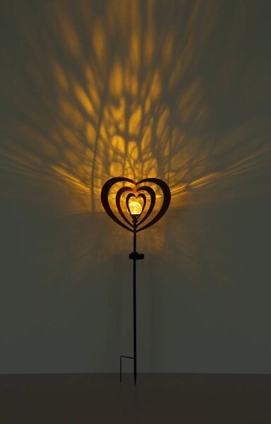 Globo 36580R - Lampada solare a LED LED/0,06W/3V IP44 cuore effetto ruggine