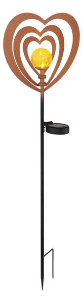 Globo 36580R - Lampada solare a LED LED/0,06W/3V IP44 cuore effetto ruggine