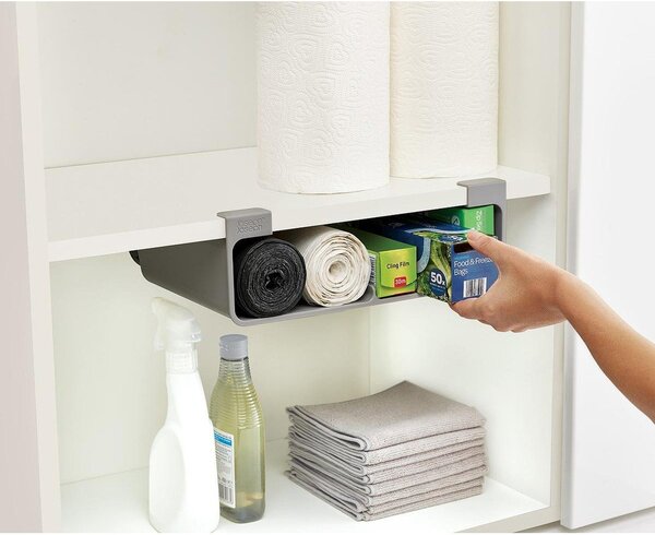 Porta pellicola e alluminio da parete da appendere grigio in plastica CupboardStore – Joseph Joseph