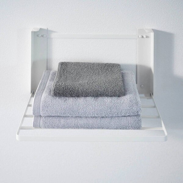 Mensola da bagno da parete bianco opaco in acciaio Tower – YAMAZAKI