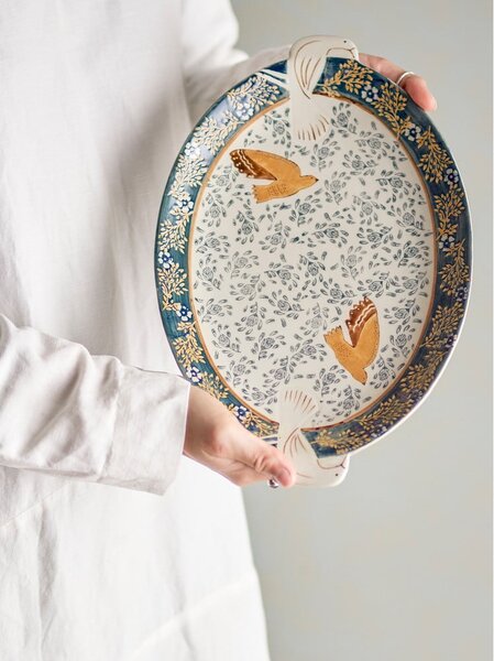 Vassoio in gres 25x34 cm Hezha – Bloomingville