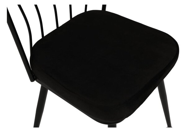 Sedie da pranzo in metallo nero in un set di 2 Yildiz - Kalune Design