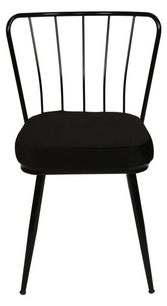 Sedie da pranzo in metallo nero in un set di 2 Yildiz - Kalune Design