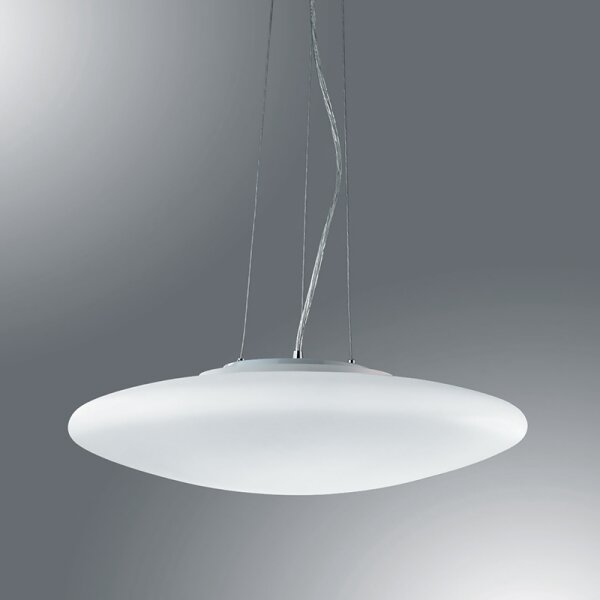 Ideal Lux - Lampadario a sospensione con cavo SMARTIES 3xE27/42W/230V, diam. 42,5 cm, bianco