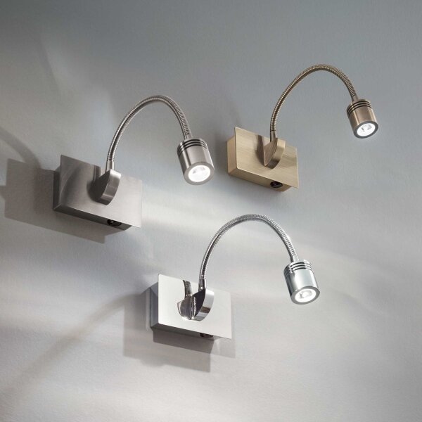 Ideal Lux - Applique LED flessibile DYNAMO LED/3,5W/230V CRI 90 bronzo