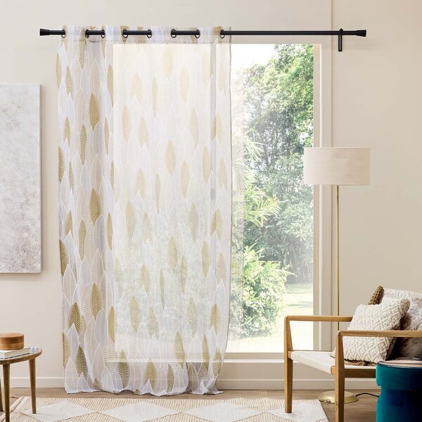 Tenda sottile beige in voile 140x240 cm Kim – douceur d'intérieur