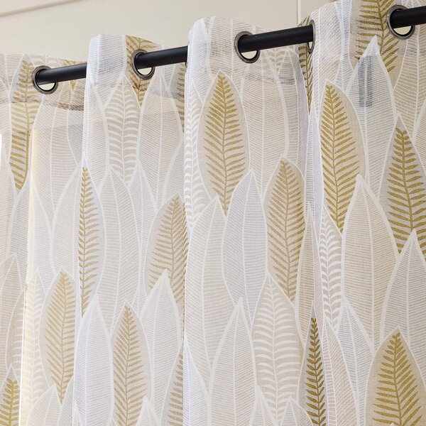 Tenda sottile beige in voile 140x240 cm Kim – douceur d'intérieur
