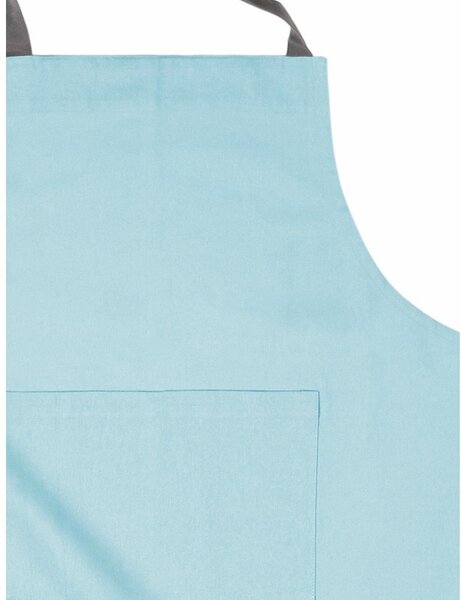 Grembiule da cucina in cotone blu turchese - Tiseco Home Studio