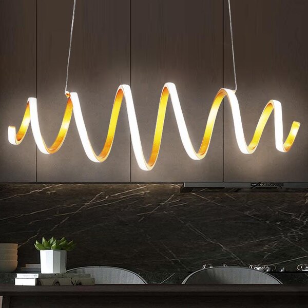 Lampadario Sospensione LED 40W Luce Bianco do 6000K 2600lm Design Moderno