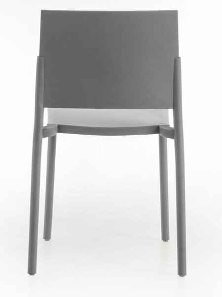 Sedia in Polipropilene schienale in polipropilene MODELLO VENUS IMPILABILE dimensioni 55x52x h 81 cm - peso 4 kg sedia colore Grigio chiaro