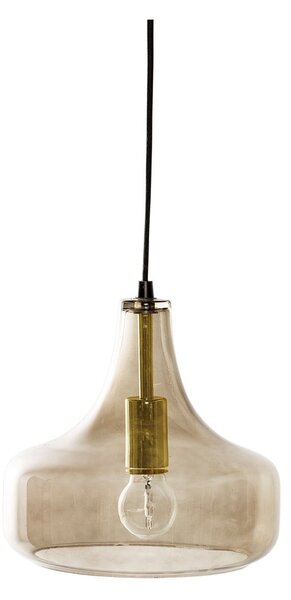 Lampadario marrone con paralume in vetro ø 25,5 cm Yuser – Bloomingville