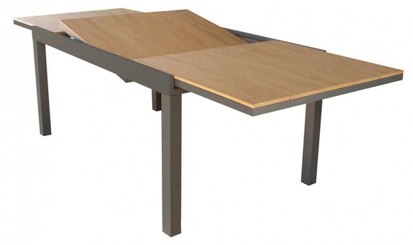 Tavolo Cayman Allungabile 160/240x95x75 h cm in Alluminio Taupe