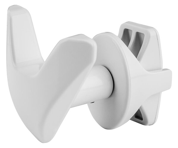 Portasciugamano portaccappatoio per scaldasalviette, a montaggio rapido Hangy vip 2 PEZZI stile moderno in metallo BIANCO