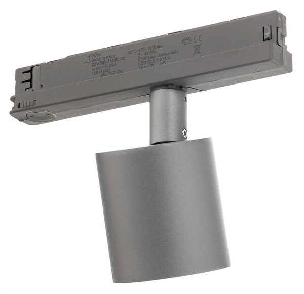 Ivela Faretto a binario LED Perfetto Puro, trifase argento 930 Puro, Alluminio / Grigio / Zincato, Corridoio, Alluminio, Moderno