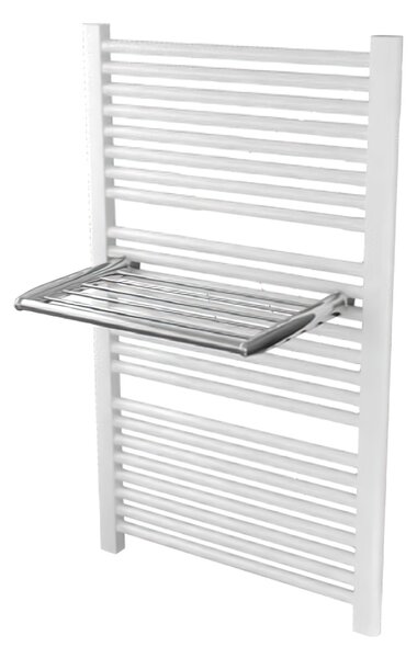 Portasciugamano Mensola universale per scaldasalviette montaggio rapido Hangy UP lunghezza 38 cm stile moderno in metallo