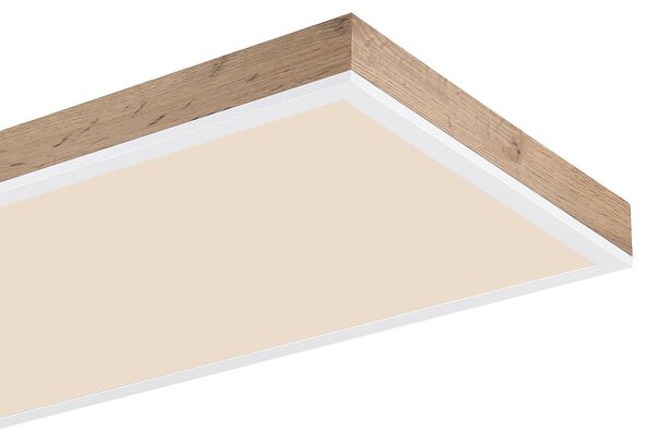 Globo Plafoniera soffitto Doro, dimmerabile, Legno scuro, Soggiorno / Sala da pranzo, Legno, Moderno, Plafoniera