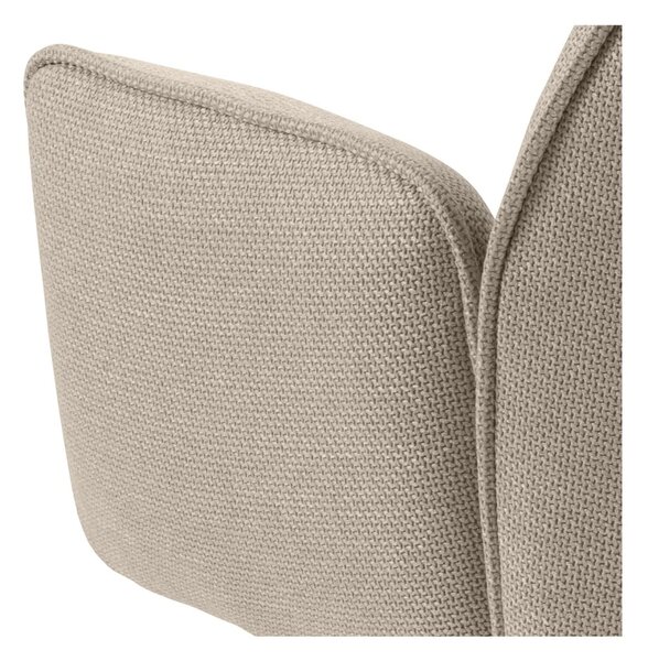 Set di sedie da pranzo beige in imbottito con braccioli 2 pz Glenda – Actona