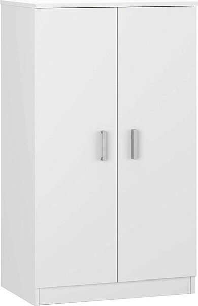 Scarpiera a 2 ante e 6 scomparti Basic - L101 cm