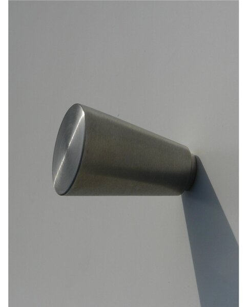 Appendiabiti da parete in acciaio inossidabile CONE dimensioni 6x6x h 9 Cm Forma geometrica a cono Finitura satinato