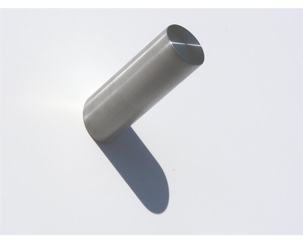 Appendiabiti da parete in acciaio inossidabile CYLINDER dimensioni 5x8,5x h 10,5 Cm Forma geometrica a cono Finitura satinato