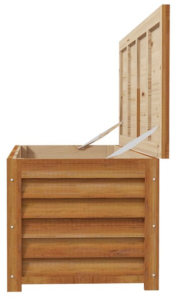 Outsunny Cassapanca per esterni giardino 176 L in legno con maniglia, 130L x 50B x 45H cm | Aosom Italy