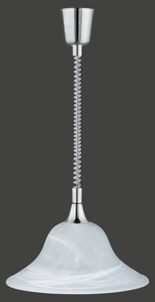 Lampada a Sospensione da Interno E27 in Metallo Nickel Opaco
