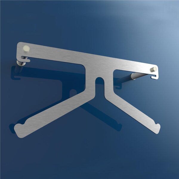 Servomuto, Appendino da parete in acciaio inossidabile FREEDOM 1 dimensioni 11x23x h 45 cm peso 3 kg colore cromo