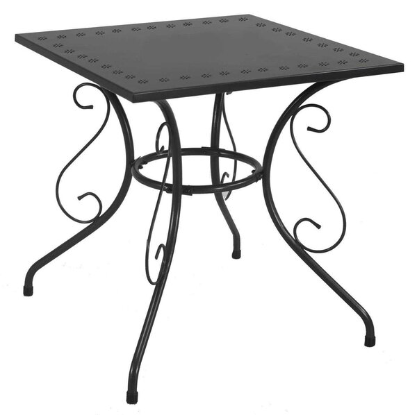 Tavolo da Giardino 70x70xh72 cm in Metallo New Old Antracite