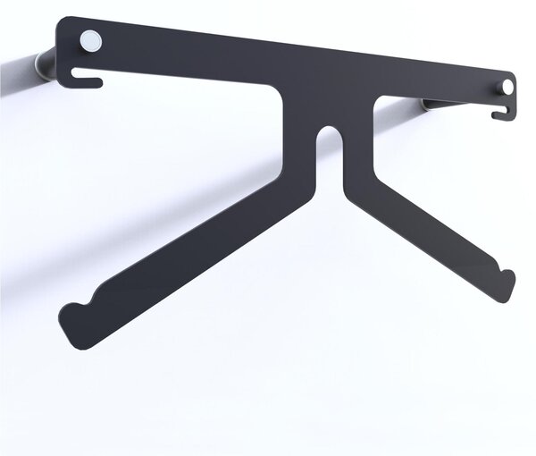 Servomuto, Appendino da parete in acciaio inossidabile FREEDOM 1 dimensioni 11x23x h 45 cm peso 3 kg colore Nero
