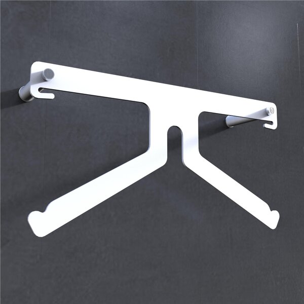 Servomuto, Appendino da parete in acciaio inossidabile FREEDOM 1 dimensioni 11x23x h 45 cm peso 3 kg colore bianco