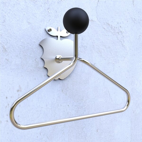 Servomuto, Appendino da parete in acciaio inossidabile YANG GRIP dimensioni 20x35x h 50 cm peso 3,5 kg Pomello: gomma antiscivolo colore cromo