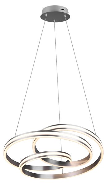 Lampada a Sospensione da Interno a LED in Metallo Nickel Opaco