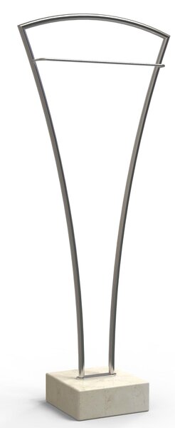 Servomuto tubo di in metallo in metallo Base In Marmo DIVINA dimensioni 20x45x h112,5 cm peso 16 kg colore cromo