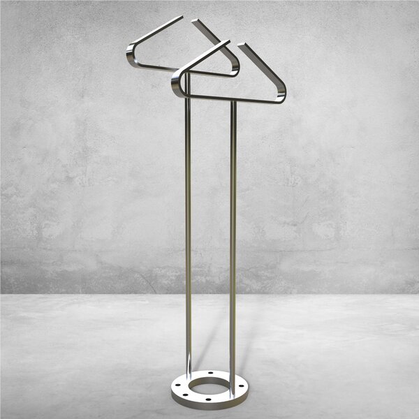 Servomuto tubo di in metallo in metallo Base In Acciaio YOU AND ME 1 dimensioni 25x46x h 112,5 cm peso 17 kg colore cromo
