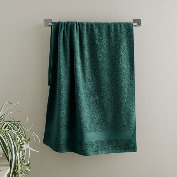 Asciugamano tipo terry verde scuro in cotone 50x85 cm Anti-Bacterial – Catherine Lansfield