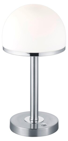 Lampada tavolo da Interno a LED in Metallo Nickel Opaco