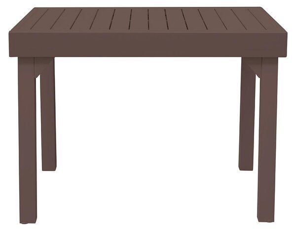 Tavolo Allungabile da Giardino 106/212x75x75 cm Capannori in Alluminio Chocolate