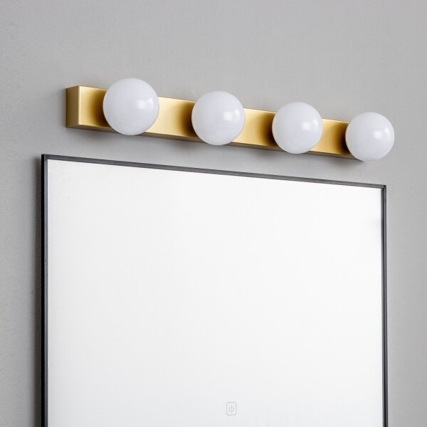 Brilagi - Illuminazione LED per specchio da bagno HOLLYWOOD 4xLED/3W/230V IP44 oro