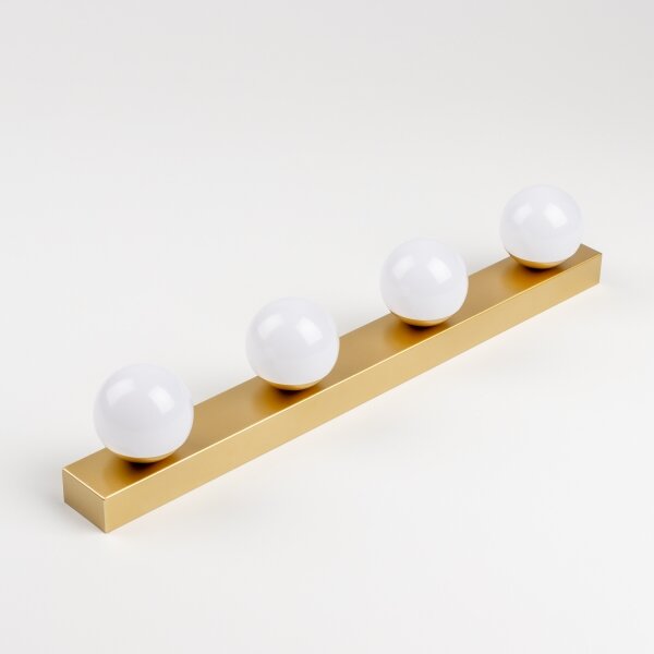 Brilagi - Illuminazione LED per specchio da bagno HOLLYWOOD 4xLED/3W/230V IP44 oro