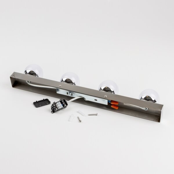 Brilagi - Illuminazione a LED per specchio da bagno HOLLYWOOD 4xLED/3W/230V IP44 cromato