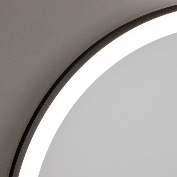 Brilagi - Specchio da bagno LED ASTI LED/19W/230V 60 cm nero IP44 IRC 90 dimmerabile + CCT