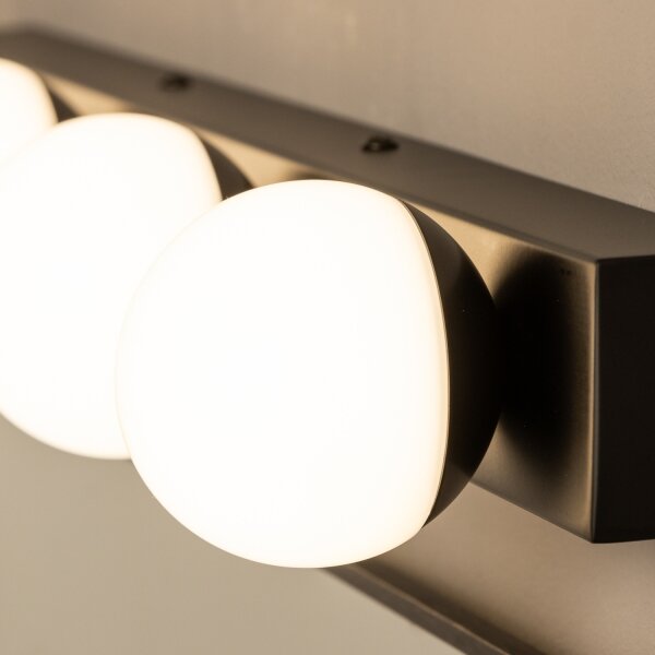 Brilagi - Illuminazione LED per specchio da bagno HOLLYWOOD 4xLED/3W/230V IP44 nera