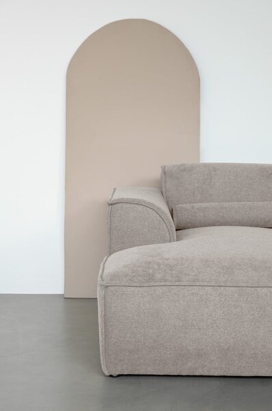 Divano componibile beige (con penisola a sinistra) Flex Felix – Miuform