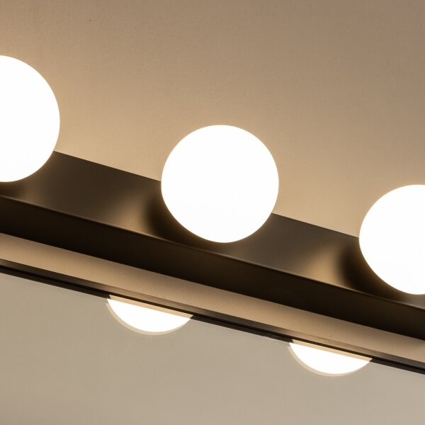 Brilagi - Illuminazione LED per specchio da bagno HOLLYWOOD 4xLED/3W/230V IP44 nera