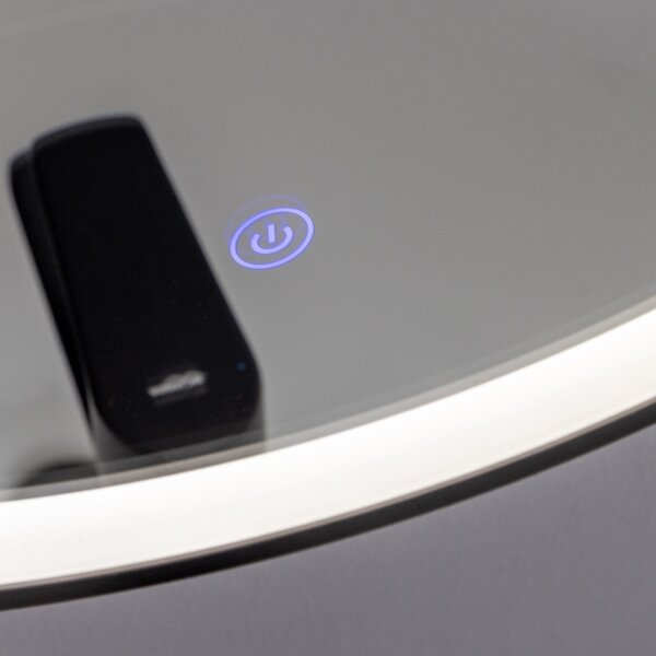Brilagi - Specchio da bagno LED ASTI LED/19W/230V 60 cm nero IP44 IRC 90 dimmerabile + CCT