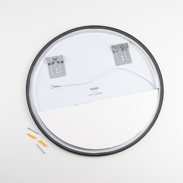 Brilagi-LED Specchio da bagno NOVARA LED/19W/230V 60 cm nero IP44 IRC 90 dimmer + CCT