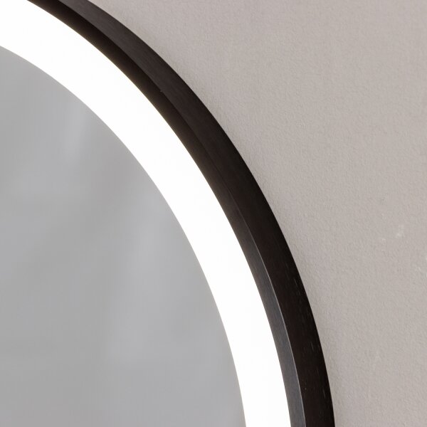 Brilagi-LED Specchio da bagno CANZO LED/25W/230V 50x80 cm nero IP44 CRI 90 dimmerabile + CCT